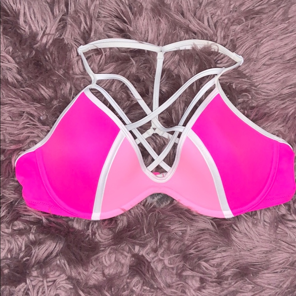 PINK crisscross bathing suit